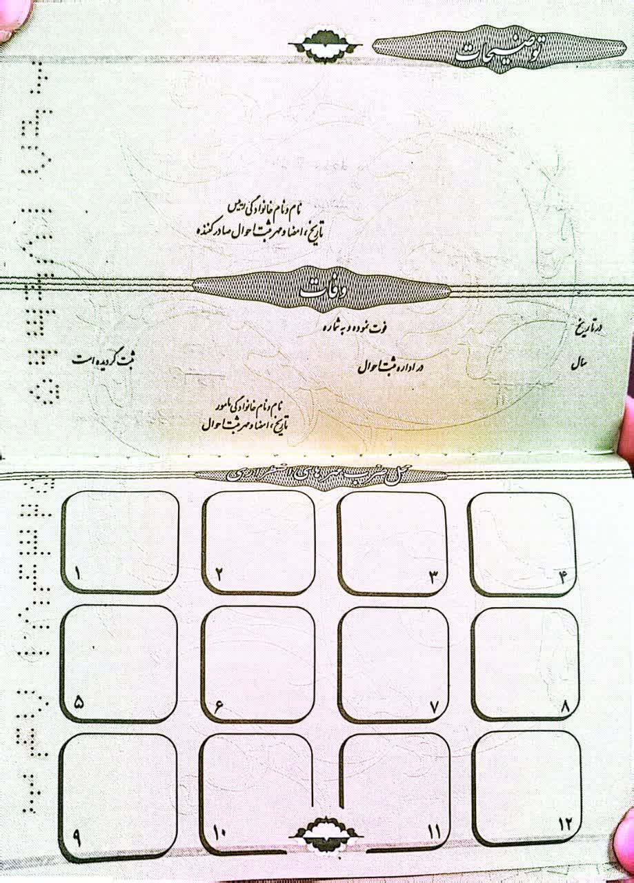 کپی شناسنامه
