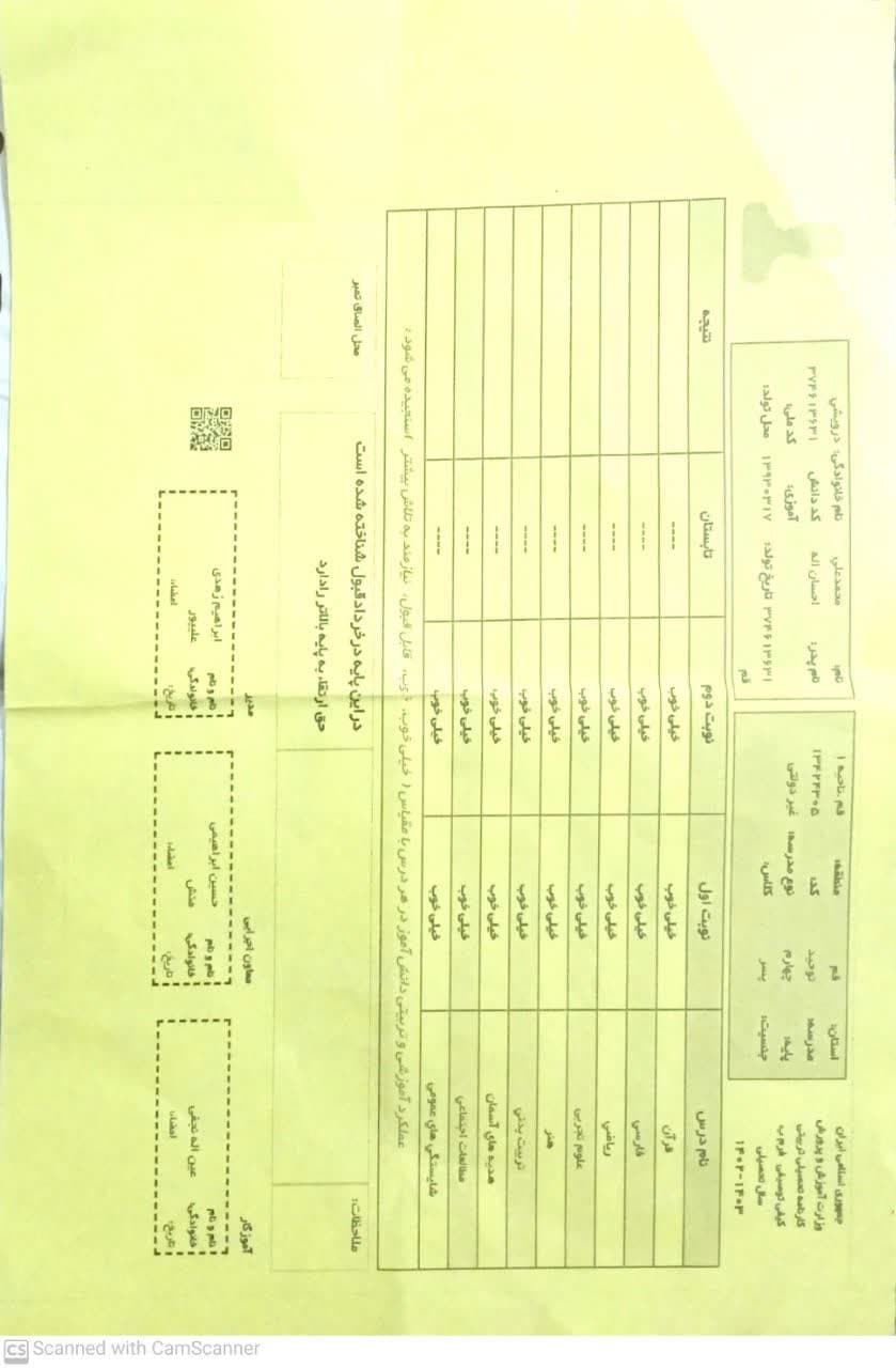 کارنامه سال قبل