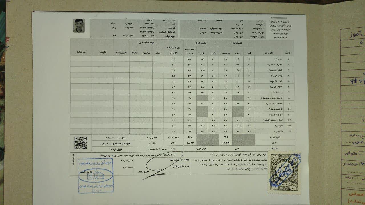 کارنامه سه سال